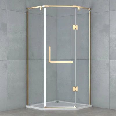 Good price 135 Degrees Partitioned Shower Door Profile Waterproof Shower Door Hardware online