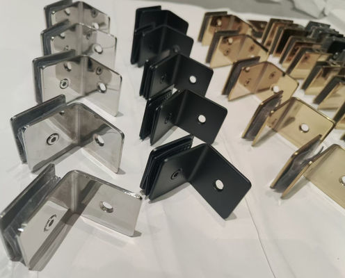 Good price SUS304 Shower Room Accessories Glass Fixed Shower Glass Clips Anti Collision online