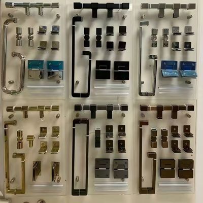 Good price SUS201/304 Stainless Steel Frameless Shower Door Hinges Customizable online