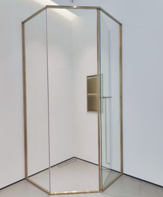 Good price SUS304 Gold Shower Door Frame Rust Resistance Stainless Steel Profile online