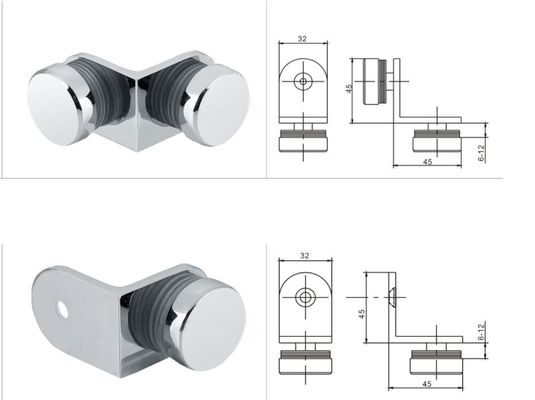 Good price Customizable Glass Shower Hinge Brass Corrosion Resistance For Bathroom online