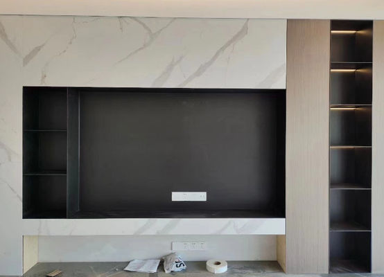Good price Living Room Stainless Steel TV Wall Niche High Strength For Background online