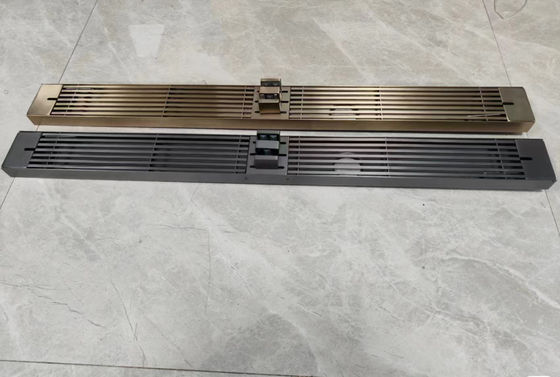 Good price Long Strip Stainless Shower Grate Customized Erosion Resistant adjustable online
