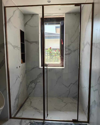 Good price Square 304 Stainless Steel Shower Room Glass Door Partition Bathroom Glass Door Accessories online