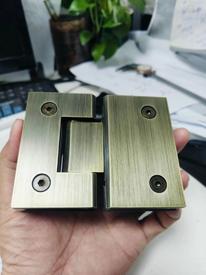 Good price Stainless Steel Glass Shower Hinge 90 Degree Opening Silver Gold online