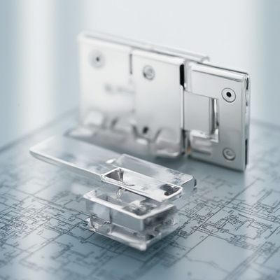 Good price Round Glass Shower Hinge For Frameless Doors Supports Up To 100KG Door Weight Limitation online