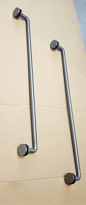 Buon prezzo Maniglia di porta in vetro per doccia conveniente e versatile con struttura a gomito a forma di L e base circolare in linea