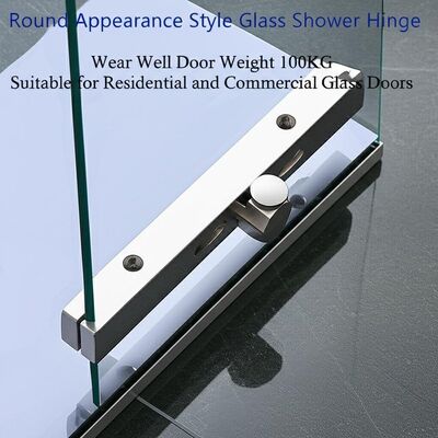 Goede prijs Ronde uitstraling Stijl glazen douche scharnier slijtage goed deur Gewicht 100 kg Geschikt voor residentiële en commerciële glazen deuren online