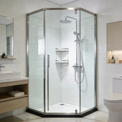 Guter Preis Dusche Profil aus Edelstahl geeignet für kleine Badezimmer mit Eckraumoptimierung und einfache Installation Online