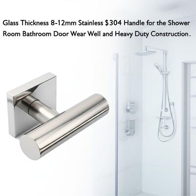 Bon prix Poignée en acier inoxydable 304 pour porte de salle de bain de douche, épaisseur de verre 8-12mm, résistante à l'usure et construction robuste en ligne