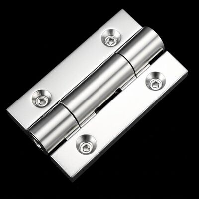 Buen precio Bisagra de ducha de vidrio para puerta de 100 KG, sin marco, acero inoxidable, soporte fuerte, funcionamiento suave, herrajes para puertas sin marco en línea